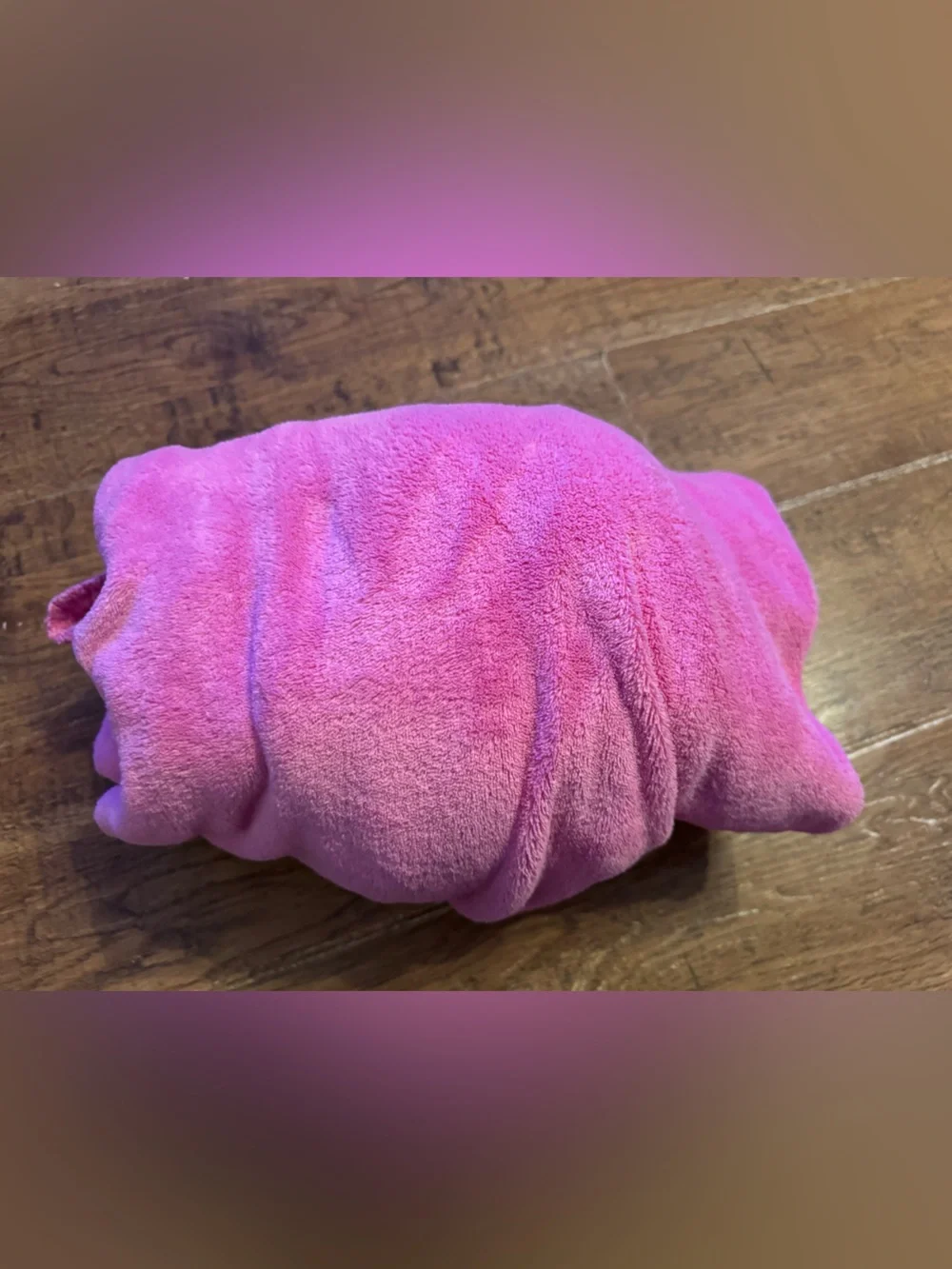 Child size pink Snuggie girls wearable blanket
